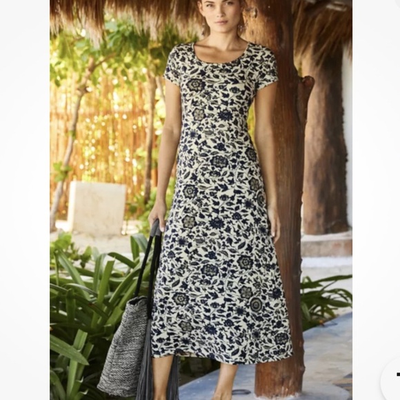 Peruvian Connection Dresses & Skirts - Peruvian Connection Fleur De Chine Dress Size Small